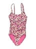 Athleta Floral Pink One Piece Swimsuit Size S - photo 1
