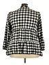 Torrid Checkered-gingham Black 3/4 Sleeve Blouse Size 4X Plus (4) - photo 2