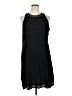 Old Navy 100% Polyester Solid Black Cocktail Dress Size XL - photo 1