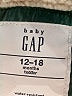 Baby Gap 100% Polyester Green Snow Jacket Size 12-18 mo - photo 3