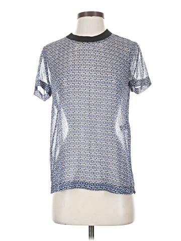 Diane von Furstenberg Short Sleeve Silk Top (view 1)