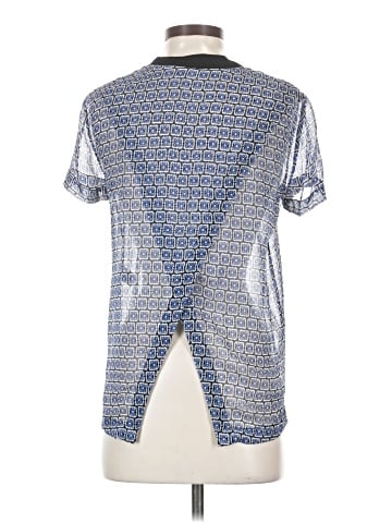 Diane von Furstenberg Short Sleeve Silk Top (view 2)
