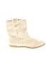 Bill Blass Ivory Ankle Boots Size 9 1/2 - photo 1