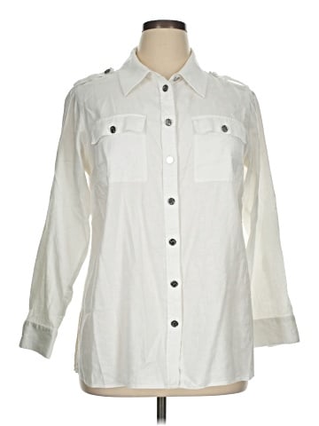 MICHAEL Michael Kors 3/4 Sleeve Button-Down Shirt (view 1)