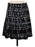 J.Crew 100% Polyester Print Black Casual Skirt Size 2 - photo 1