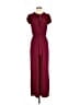 Kaileigh Solid Burgundy Jumpsuit Size S - photo 1
