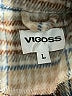 Vigoss 100% Polyester Plaid Ivory Blazer Size L - photo 6