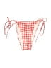 Unbranded Checkered-gingham Red Swimsuit Bottoms Size M - photo 1