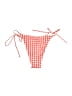 Unbranded Checkered-gingham Red Swimsuit Bottoms Size M - photo 2
