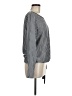 MICHAEL Michael Kors 100% Polyester Houndstooth Gray Long Sleeve Blouse Size M - photo 4