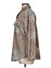 Chico's Animal Print Brown Long Sleeve Button-Down Shirt Size Lg (2) - photo 5