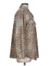 Chico's Animal Print Brown Long Sleeve Button-Down Shirt Size Lg (2) - photo 4