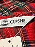 Cupshe Plaid Red Casual Pants Size XL - photo 6