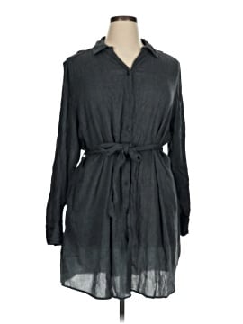 knee length dresses for ladies Linen Midi Dress in Mariner Stripe