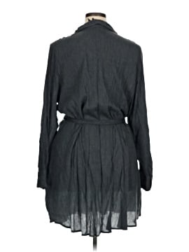 knee length dresses for ladies Women's Long Sleeve Linen Button Down Midi Dress