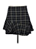 Theory Plaid Black Silk Skirt Size 8 - photo 1