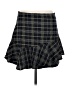 Theory Plaid Black Silk Skirt Size 8 - photo 2