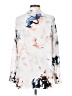 Vince Camuto Print White Long Sleeve Blouse Size S - photo 2