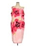 Maya Brooke Floral Pink Cocktail Dress Size 24W - photo 2