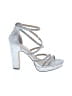 Nina Metallic Silver Sandals Size 8 (X-wide) - photo 1