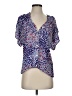 Tyler Boe 100% Viscose Blue Short Sleeve Blouse Size XS - photo 1