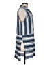 Rain Stripes Blue Casual Dress Size L - photo 4