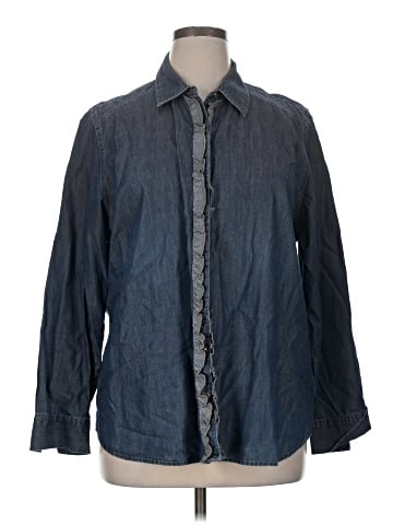 Jones New York Long Sleeve Button-Down Shirt (view 1)