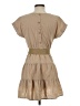 Mine Solid Tan Casual Dress Size S - photo 2