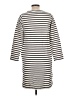 Unbranded Stripes Ivory Casual Dress Size L - photo 2