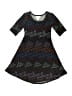 Lularoe Graphic Black Dress Size 4 - photo 1
