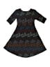 Lularoe Graphic Black Dress Size 4 - photo 2