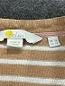Boden 100% Cotton Stripes Tan Pullover Sweater Size 12 - photo 7