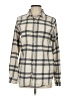 Thread & Supply 100% Cotton Plaid Gray Long Sleeve Button-Down Shirt Size S - photo 1