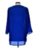 Express Outlet Blue 3/4 Sleeve Blouse Size L - photo 2