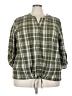Cj Banks Green 3/4 Sleeve Blouse Size 3X - photo 1