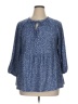 Lane Bryant Blue 3/4 Sleeve Blouse Size 14 - 16 Plus - photo 1