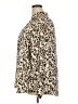 Maurices Animal Print Ivory Long Sleeve Blouse Size 20 (2) - photo 5