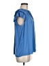 Current Air 100% Polyester Blue Short Sleeve Blouse Size M - photo 4