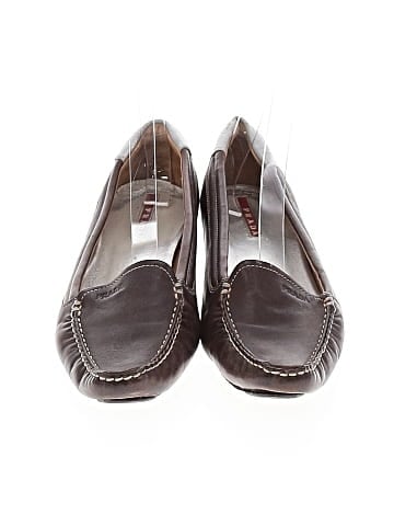 Prada Linea Rossa Leather Kitten Heels (view 2)