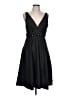 BCBGMAXAZRIA 100% Polyester Solid Black Cocktail Dress Size 12 - photo 1