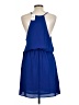 Charles Henry 100% Polyester Solid Blue Casual Dress Size L - photo 2