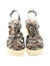 Fergalicious Animal Print Ivory Brown Wedges Size 6 1/2 - photo 2