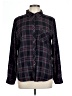 Rails 100% Rayon Plaid Black Long Sleeve Button-Down Shirt Size L - photo 1
