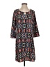 Espresso 100% Polyester Print Black Casual Dress Size S - photo 1