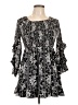 Assorted Brands 100% Rayon Paisley Black Cocktail Dress Size L - photo 1