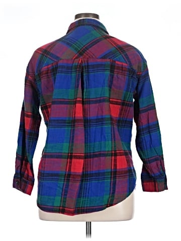 Maurices 3/4 Sleeve Button-Down Shirt (view 2)