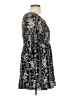 Assorted Brands 100% Rayon Paisley Black Cocktail Dress Size L - photo 4