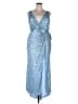 Mac Duggal 100% Polyester Blue Cocktail Dress Size 14 - photo 1