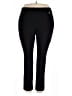 Rafaella Solid Black Active Pants Size 20 - photo 1