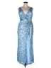 Mac Duggal 100% Polyester Blue Cocktail Dress Size 14 - photo 1